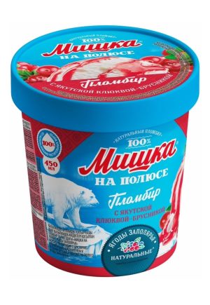 Мороженое Шин-Лайн Мишка на полюсе якутская клюква и брусника 250 г