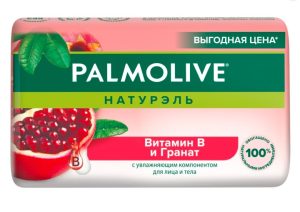 Кусковое мыло туалетное Palmolive Натурэль Витамин В и гранат 150 г