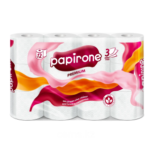Туалетная бумага Papirone 12 шт